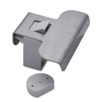 RV-Labs® Fermeture/poignée de meuble Pull-Lock en acier inoxydable Catch Lock 100mm de largeur de poignée - Acier inoxydable brossé
