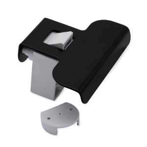 RV-Labs® Fermeture/poignée de meuble Pull-Lock en acier inoxydable Catch Lock 100mm de largeur de poignée - Noir mat