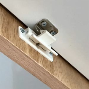 RV-Labs® Fermeture de meuble invisible pour armoires hautes Blanc