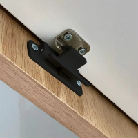 RV-Labs® invisible overhead cupboard lever latch - black
