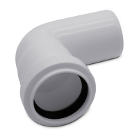 HT Pipe Bend DN 40, 87 °, white